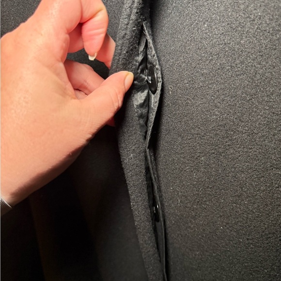 Preston and York Black 100% Wool Coat size 14 - Picture 3 of 9